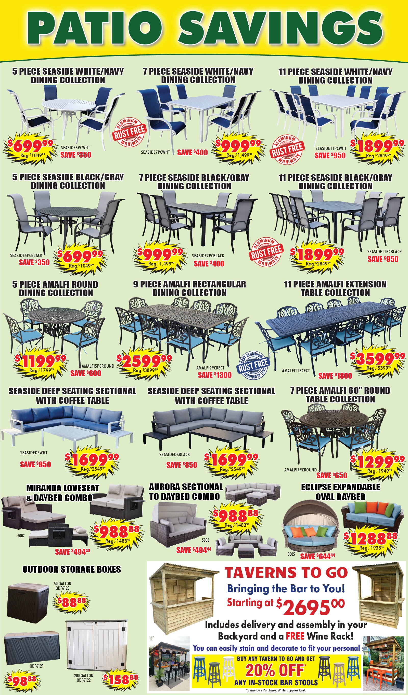 Patio Furniture Sale